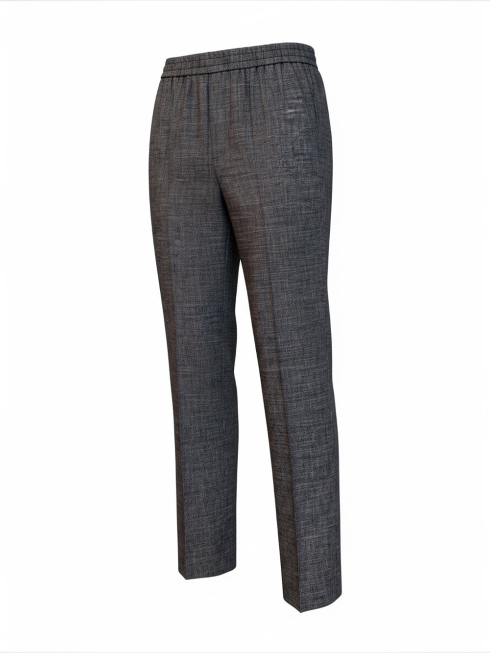 Theory Straight Pull On Eco Sharkskin Linen Pants - NWOT